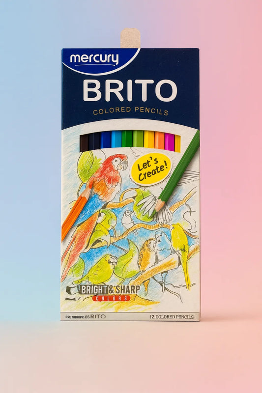 Mercury Brito Colored Pencils – Bright & Sharp 12-Color Set
