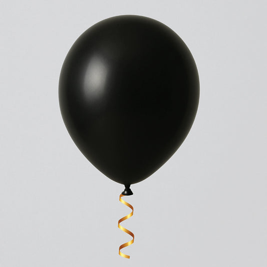Black & Silver Balloon Set – 9 Pcs Party Decoration Combo