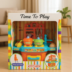 Kids Kitchen Play Set – Time to Play Cooking Toy with Utensils & Accessories