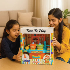 Kids Kitchen Play Set – Time to Play Cooking Toy with Utensils & Accessories