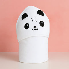 Baby Hooded Towel – Soft Fleece Wrap with Cute Embroidery  | Newborn to 12 months