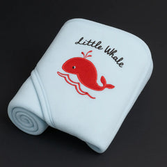 Happy Mums Baby Hooded Towel  Soft Cotton “You Are Magic / Hello Whale”  Newborn to 12 months