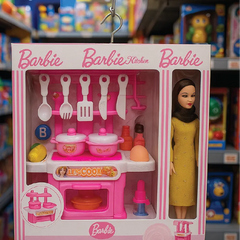 Barbie Kitchen Play Set with Doll – Cooking Toy with Utensils & Accessories
