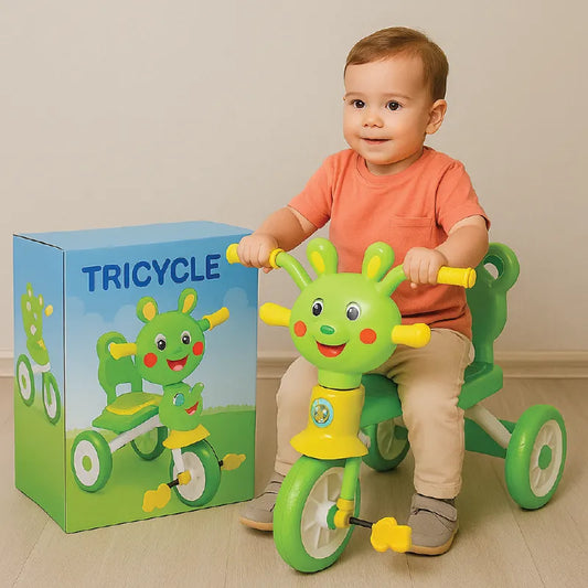 Cartoon Animal Tricycle for Kids – Fun Ride-On with Cute Design & Comfortable Seat