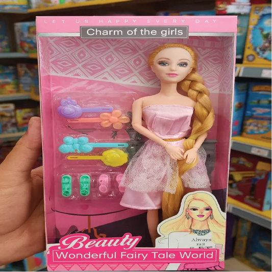 Beauty Doll with Long Hair & Hair Accessories – Wonderful Fairy Tale World