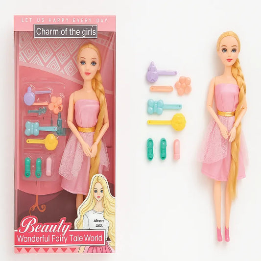 Beauty Doll with Long Hair & Hair Accessories – Wonderful Fairy Tale World