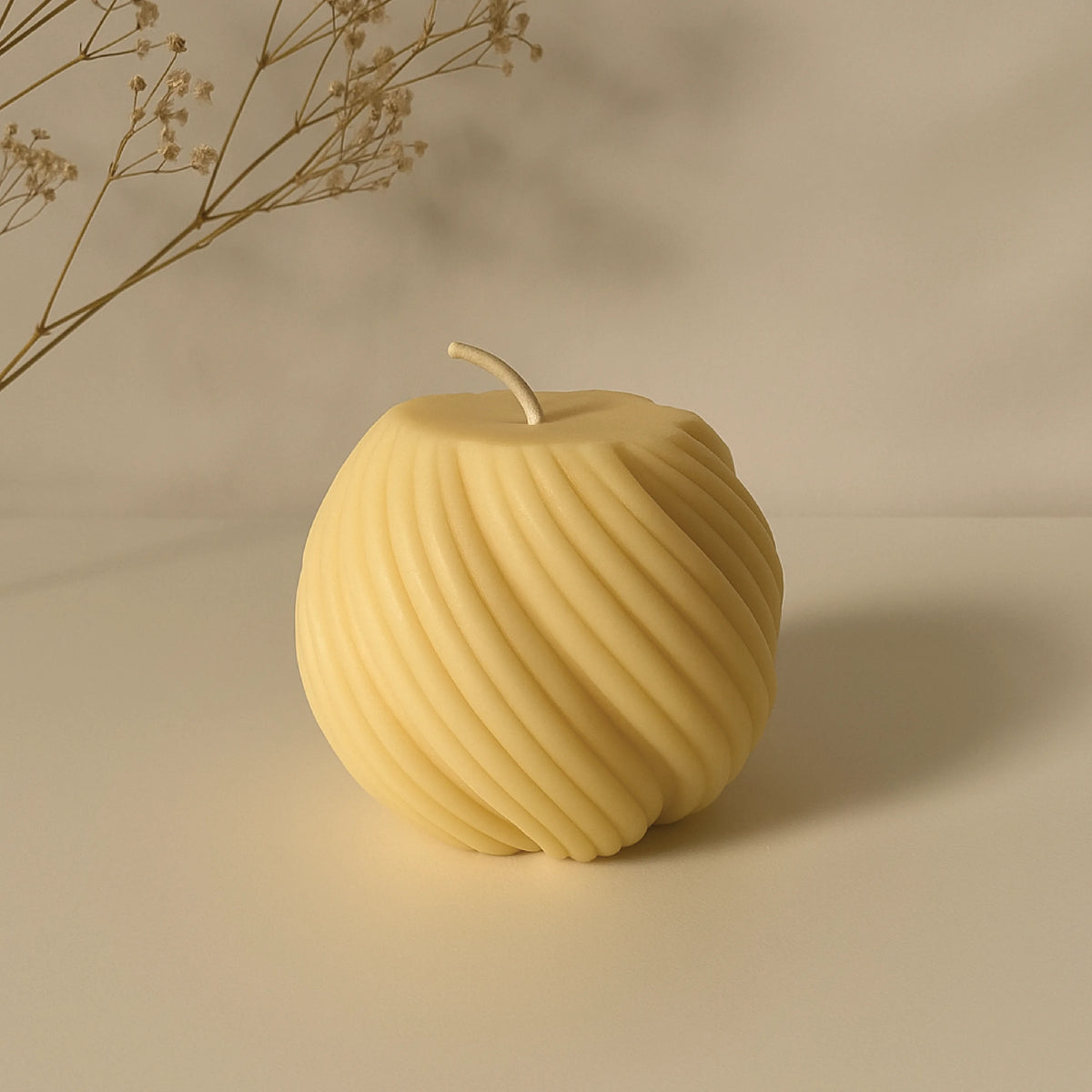 Aromatherapy Soy Candle in Matte Blue Jar  Dried Petals Edition