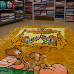 Cozy Teddy Family Baby Blanket  Soft, Colorful & Warm
