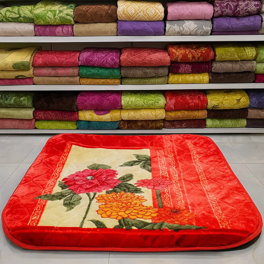 Premium Floral Embossed Blanket  Warm, Soft & Elegant
