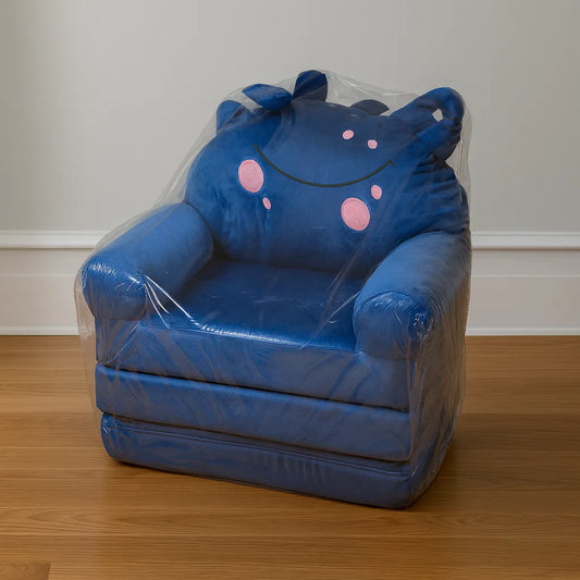 Kids Blue Monster Sofa Chair  Soft, Playful & Cozy Seating (2+ Years)