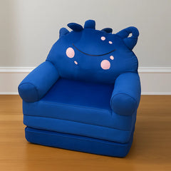 Kids Blue Monster Sofa Chair  Soft, Playful & Cozy Seating (2+ Years)