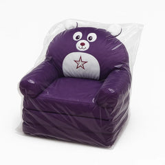 Kids Purple Bear Sofa Chair  Soft, Adorable & Cozy (2+ Years)