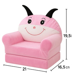 Kids Pink Ladybug Sofa Chair – Cute, Comfy & Playful (2+ Years)