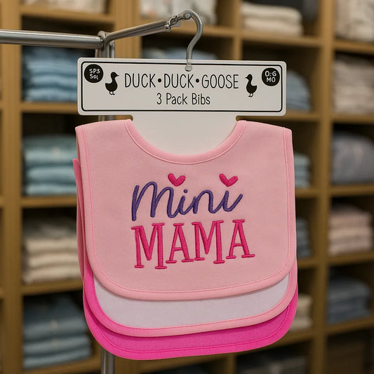 Soft Cotton Baby Bib Set Mum’s Munchkin & Little Miss Perfect