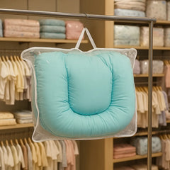 Baby Nest Bed with Mosquito Net Soft Cotton Portable Lounger (Sky Blue)