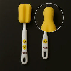 Baby Feeding Bottle Cleaning Sponge Brush Set – Soft Foam by Potato