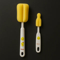 Baby Feeding Bottle Cleaning Sponge Brush Set – Soft Foam by Potato