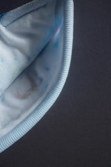 Baby Cotton Cap  – Fishing Trip Print | Soft Newborn Hat (Pink, Green & Blue)