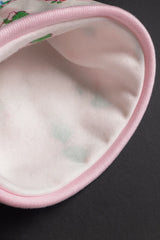 Baby Cotton Cap  – Fishing Trip Print | Soft Newborn Hat (Pink, Green & Blue)