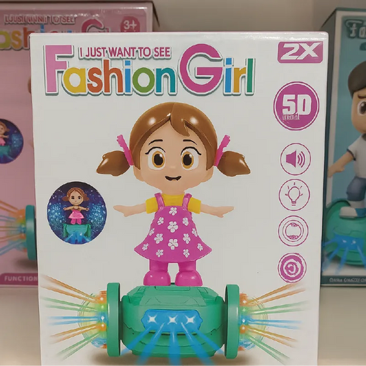 Fashion Girl Dancing Toy with Lights &  Music – 5D Effect (Omni-Directional)