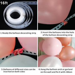 16ft Balloon Garland Decorating Strip – Easy Balloon Arch Maker
