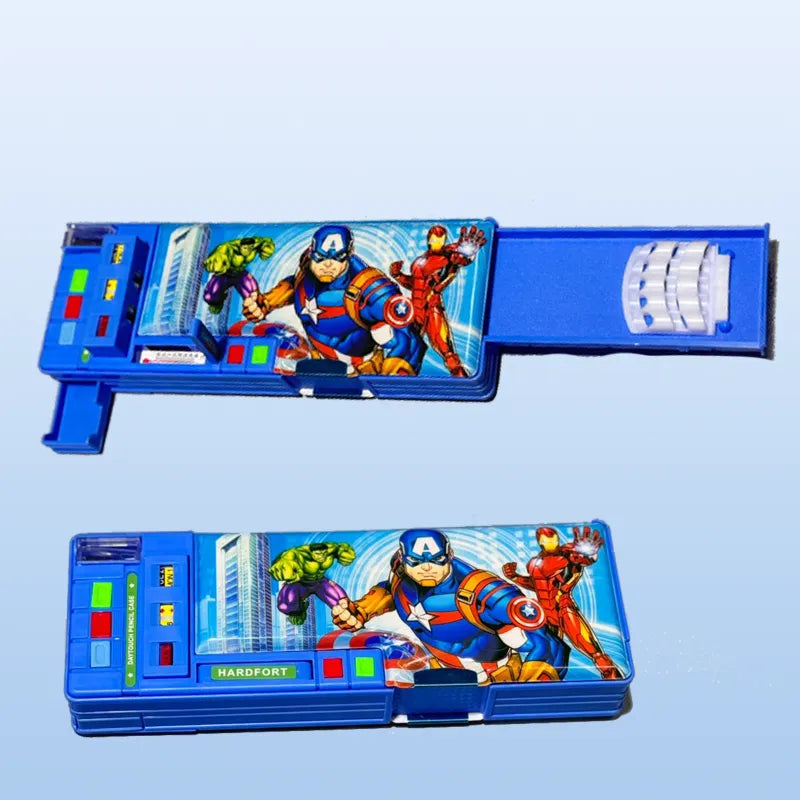 Avengers Multipurpose Pencil Box – Double Compartment Geometry Case for Kids