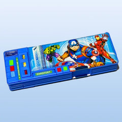 Avengers Multipurpose Pencil Box – Double Compartment Geometry Case for Kids
