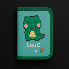 Cute Green Dinosaur Stationery Set – 6-in-1 “Happy Day” School Kit for Kids