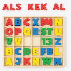 Wooden Alphabet Letters Set – Educational Montessori Learning Toy for Kids