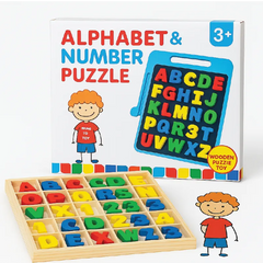 Wooden Alphabet Letters Set – Educational Montessori Learning Toy for Kids
