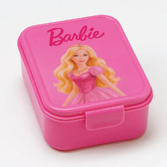 Barbie Lunch Box – Cute & Durable Food Storage Box for Kids (Pink, Easy Lock Design)