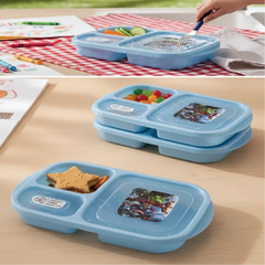 Avengers 3-Compartment Lunch Box – Kids Bento Style Food Storage with Leak-Resistant Lid