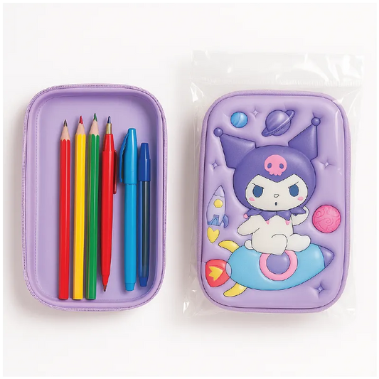 Kuromi Pencil Case – Cute Zippered Stationery Pouch for Kids & School