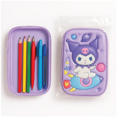 Kuromi Pencil Case – Cute Zippered Stationery Pouch for Kids & School