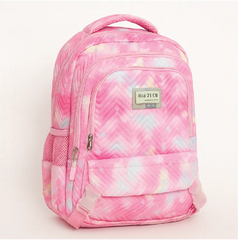 Hazek Pink Quilted School Backpack – Stylish & Spacious Bag for Girls