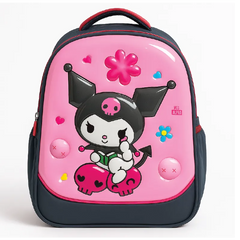 Kuromi Character Backpack – Trendy Pink Cartoon School Bag for Girls