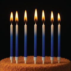 Elegant Purple Gradient Birthday Candles – 6 PCS