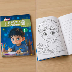 Talent Drawing and Colouring Book – Step A (Age 3+) (Copy)