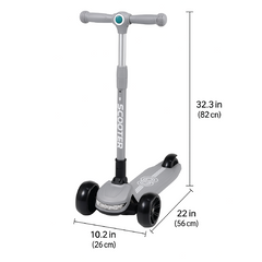 Kids 3-Wheel LED Scooter – Adjustable Height & Car Design Ride  3–8 years