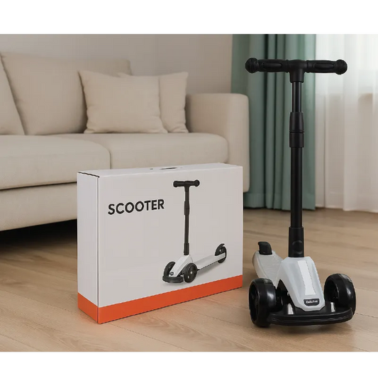 Foldable Kids 3-Wheel Scooter – Adjustable Handle & LED Wheels