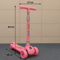 Pink Princess Kids Scooter – 3-Wheel Balance Ride for Girls