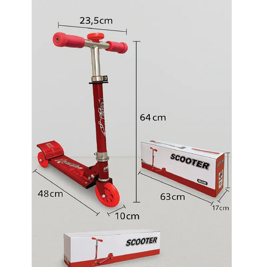 Metal Folding Kids Scooter Adjustable Height with Shock Absorbers