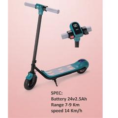 Electric Kids Scooter with Digital Display  24V Battery, 14 Km/h Speed