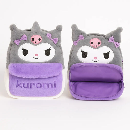 Kuromi Plush Backpack – Soft & Cute School/Travel Bag for Kids