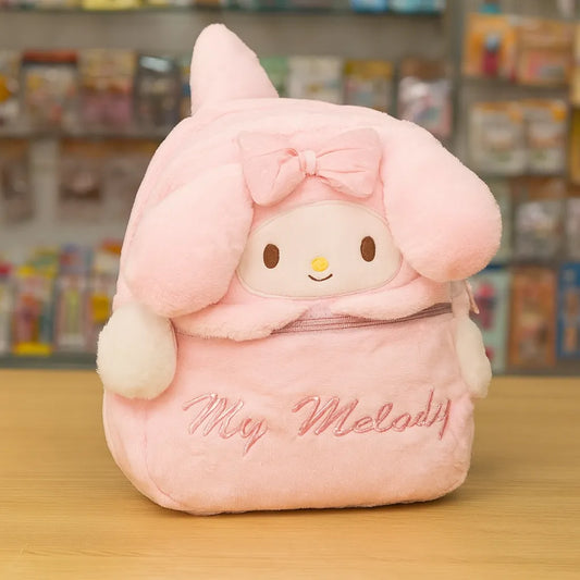 My Melody Plush Backpack – Soft  Cute Bag for Kids