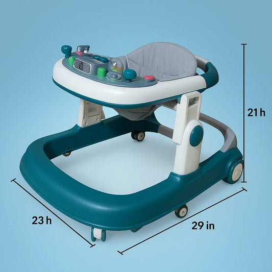 Foldable Baby Walker with Activity Tray  For 6–18 Months