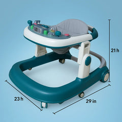 Foldable Baby Walker with Activity Tray  For 6–18 Months