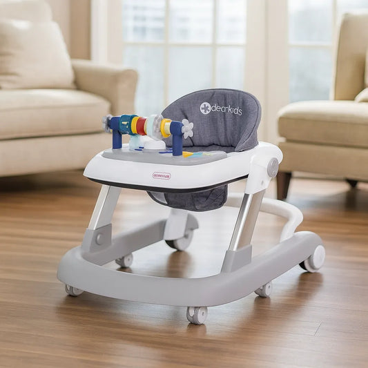 DearKids Foldable Baby Walker with Play Bar  For 6–18 Months