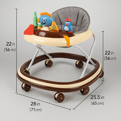 Baby Walker with Play Tray & Toys  For 6–18 Months