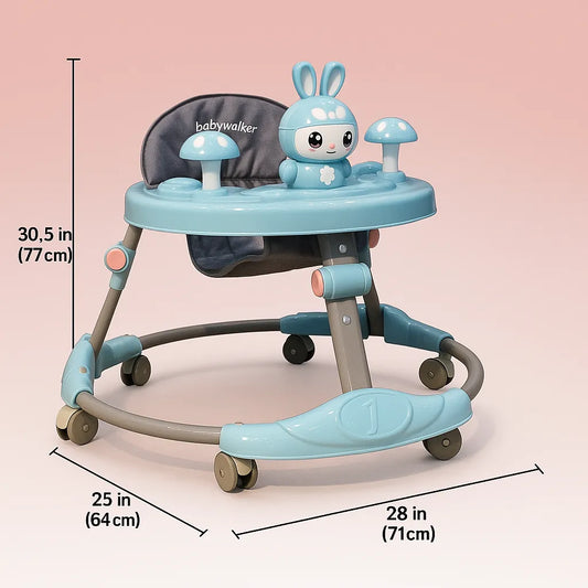 Baby Walker with Rabbit Toy For 6–18 Months